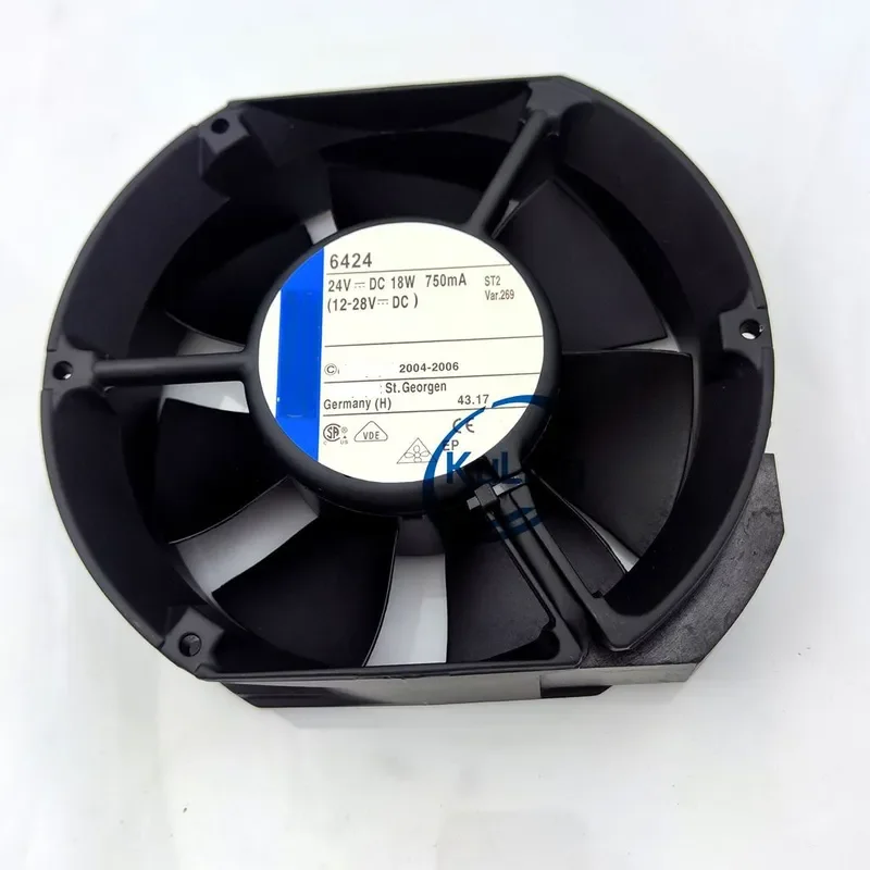 New TYP 6424 N H R U 9T 12H TDR 24V Variable Frequency Cooling Fan for 6314H HR