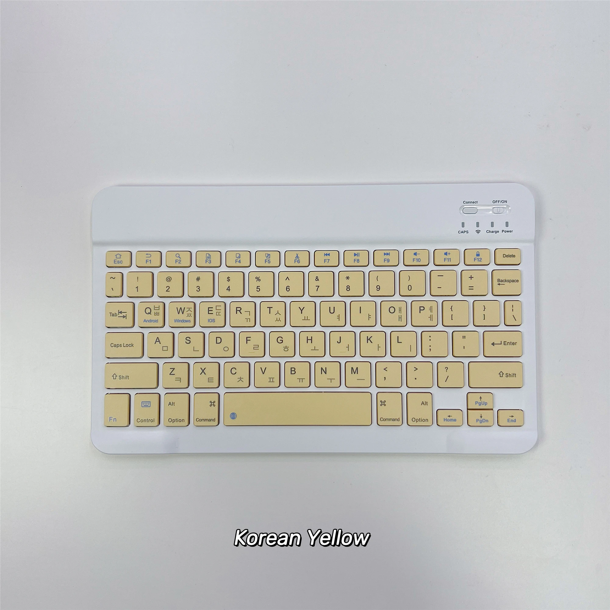 Coreano/japés/español/tailandés/losbew/Russain teclado Bluetooth ultradelgado portátil Mini inalámbrico recargable para iPad iPhone