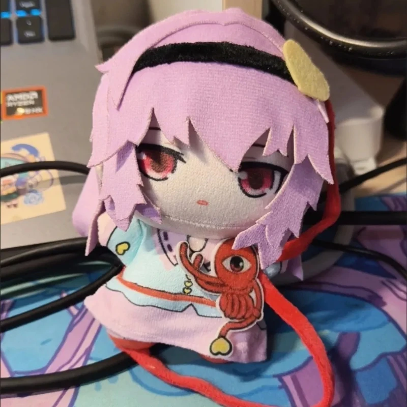 10cm Anime Game TouHou Project Kawaii Cosplay Soft Cotton Doll Starfish Body Komeiji Satori Cartoon Mini Toy Figures Fans Gifts