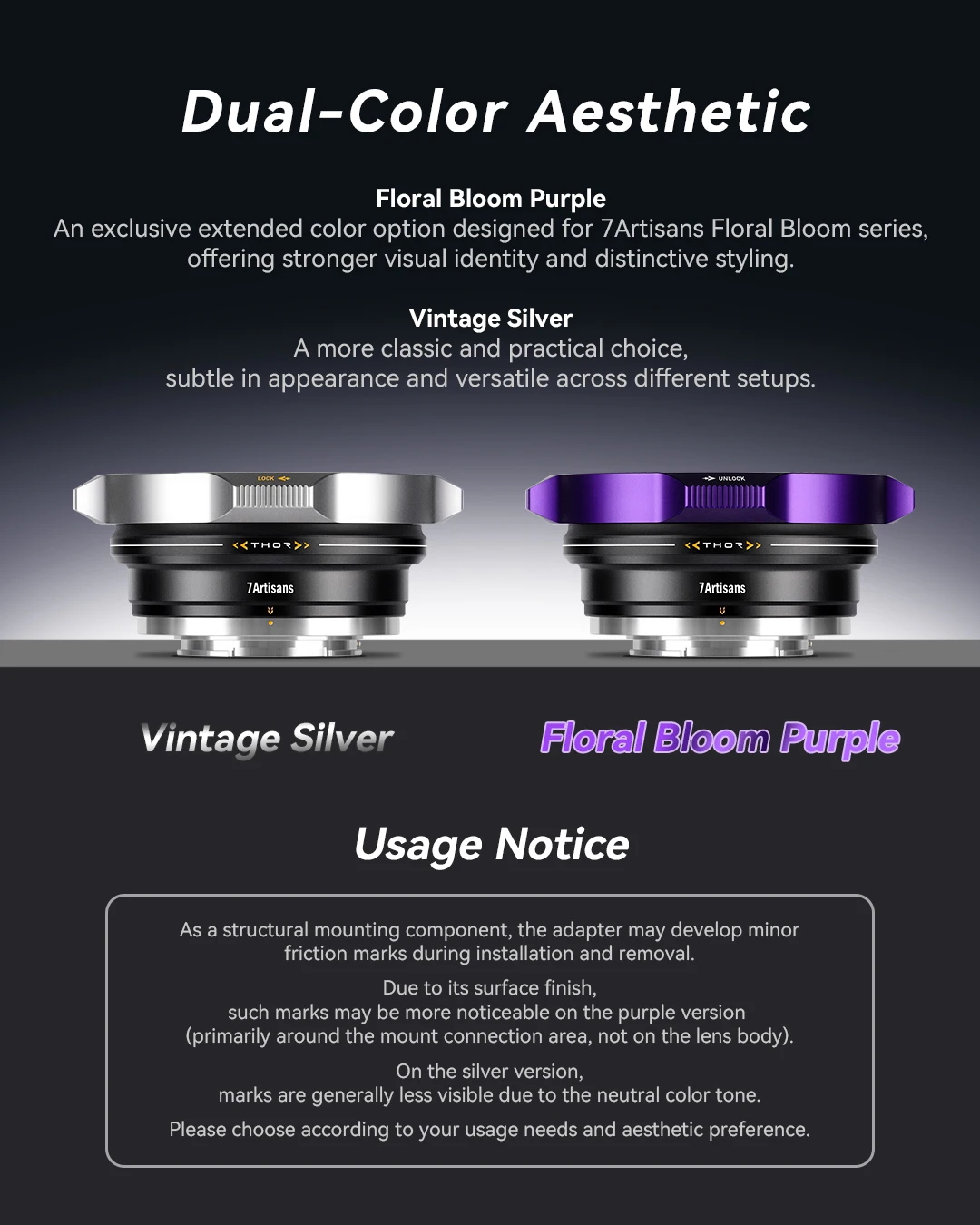 7Artisans PL Lens Adapter Ring Kit for Pl To E/pl-Z/pl-Rf/pl-L Film Lens Lightweight Adapter Ring Set Floralbloom Series