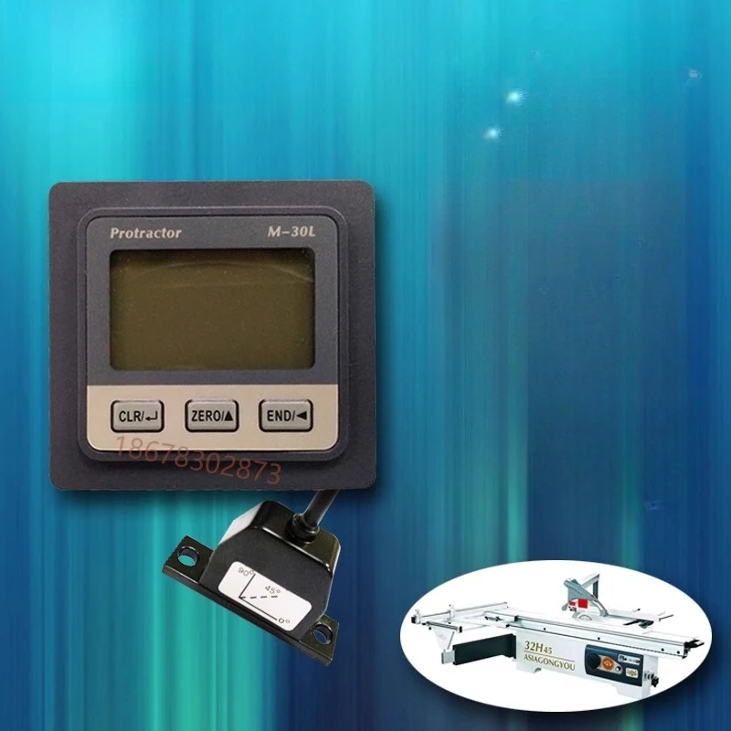مكتشف الزوايا الرقمي M-30L - مستشعر الجاذبية لمناشير النجارة مع شاشة العرض