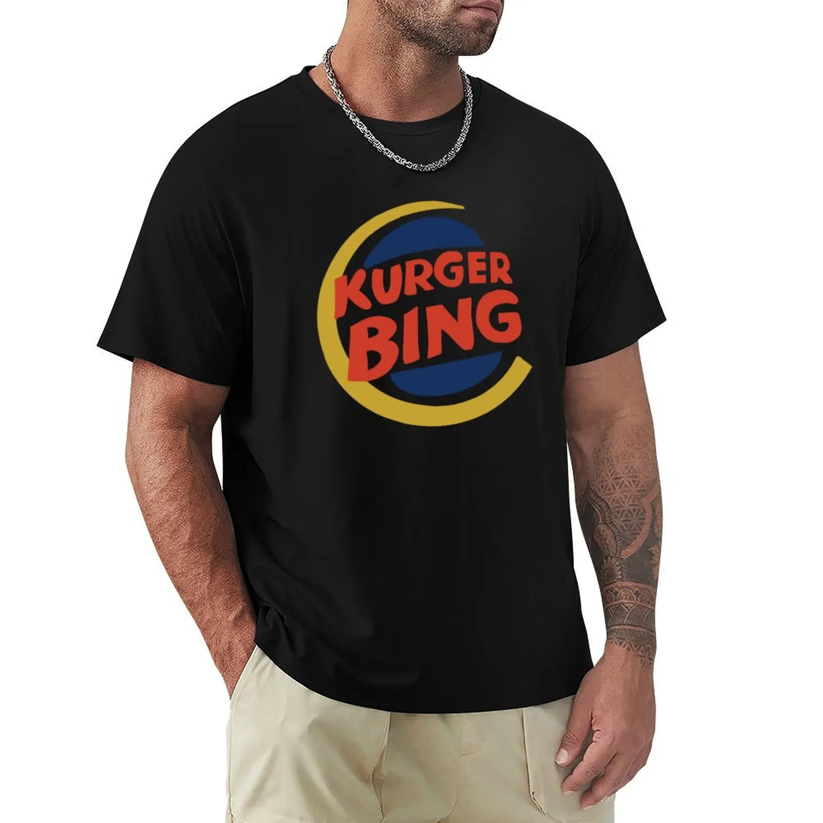 Kurger Bing T-Shirt tops anime mens white t shirts