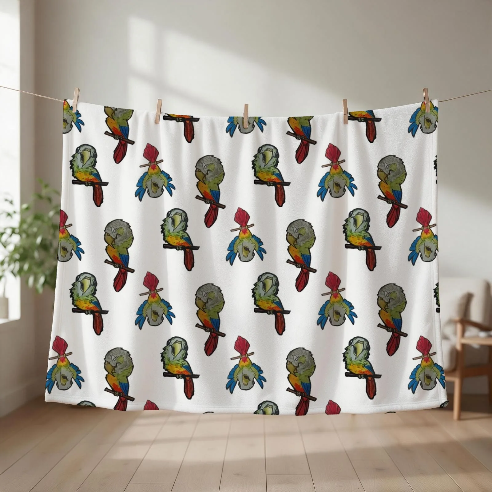 Pineapple green cheek conure collection Throw Blanket funny gift Beach Blankets Sofas Of Decoration Moving Blankets