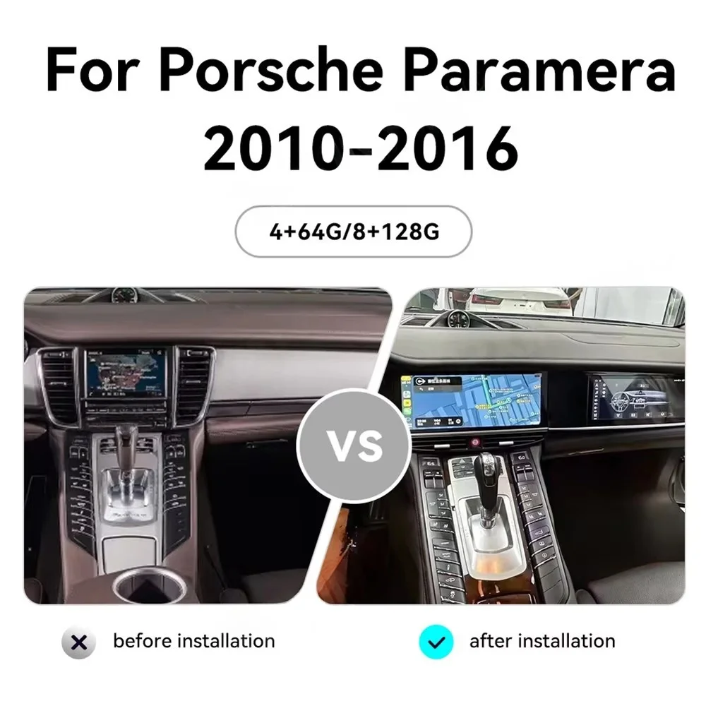 

12.3" Android 13.0 Car Radio For Porsche Panamera 2010-2016 Car Multimedia Player GPS Navi Auto Stereo Recoder Head Unit Carplay