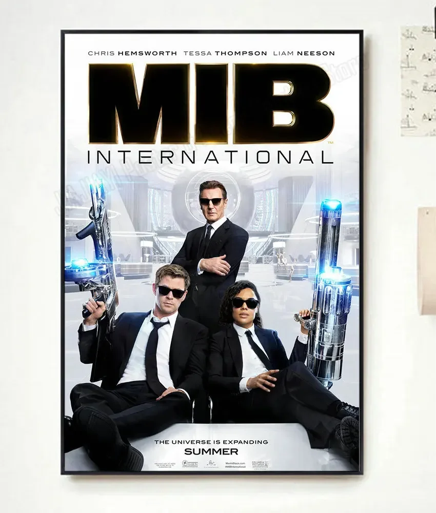 NP034 Men in Black International Movie Classic Film Fashion Trend Beautiful home Art Decor Silk Poster Wall Sticker Deco Gift