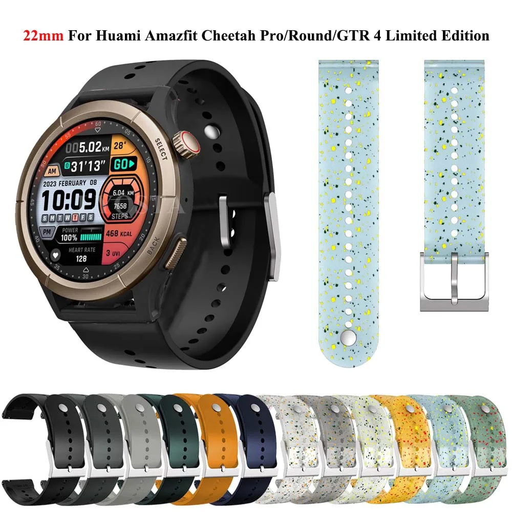 22mm Horlogeband Voor Xiaomi Huami Amazfit Cheetah Pro/Ronde/Amazfit GTR 4/3 Pro Amazfit balans Smart Horloge Armband Polsband