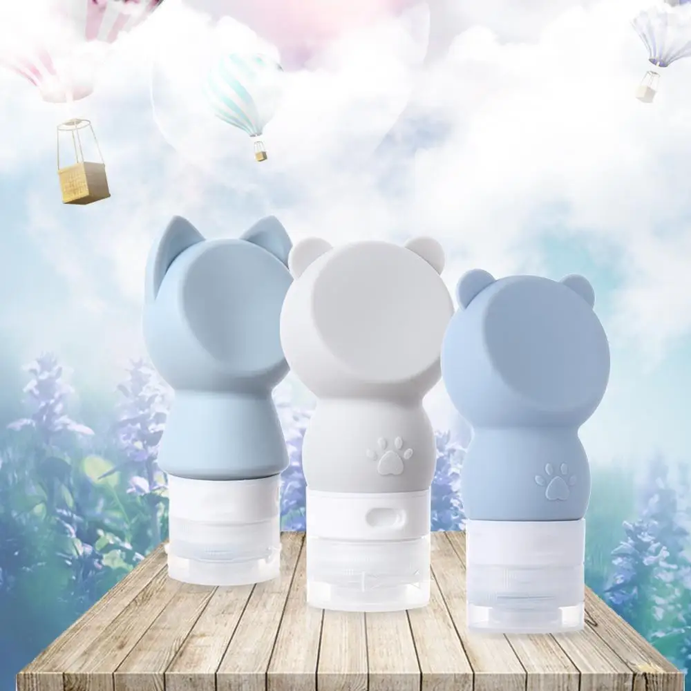 Contenitori cosmetici portatili Porta shampoo vuoto Kit da viaggio Bottiglia riutilizzabile in silicone Bottiglia spray Lozione Crema Imballaggio