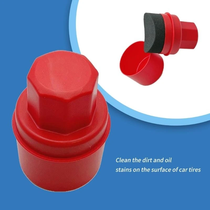 

Car Tire Detailing Sponge Waxing Sponge with Lid Tire Dressing Applicator