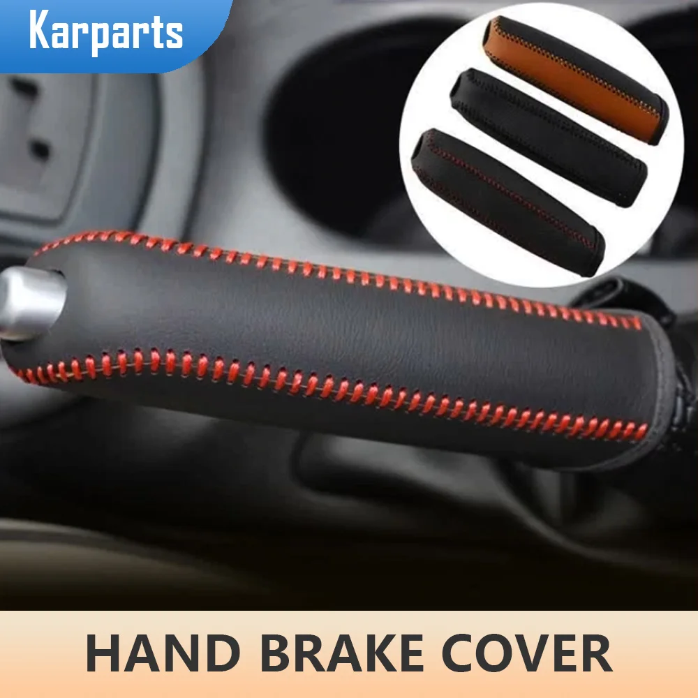 

Leather Car Handbrake Hand Brake Cover for Mazda 3 Axela Atenza CX-5 CX3 CX-3 CX5 2015 2016 2017 2018 2019 2020 AT Accessories