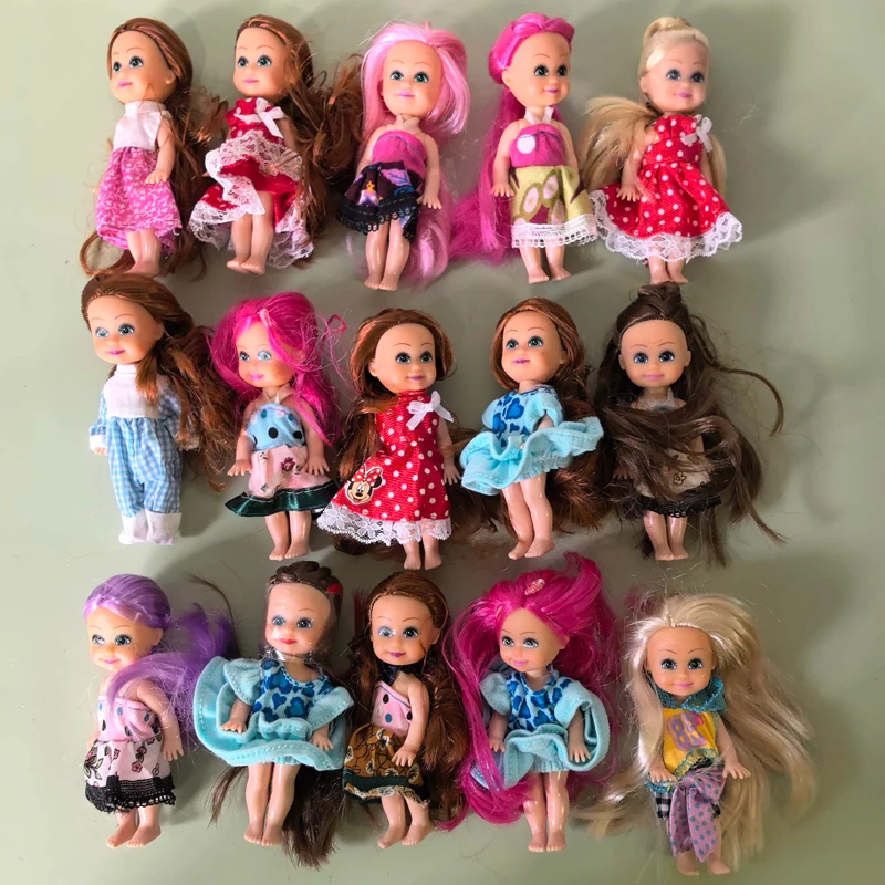 

3.3" Genuine Brand Little Kelly Fans Fashion Girl Doll with Clothes Toy for Lady Mini Princess Doll Gift Young Women