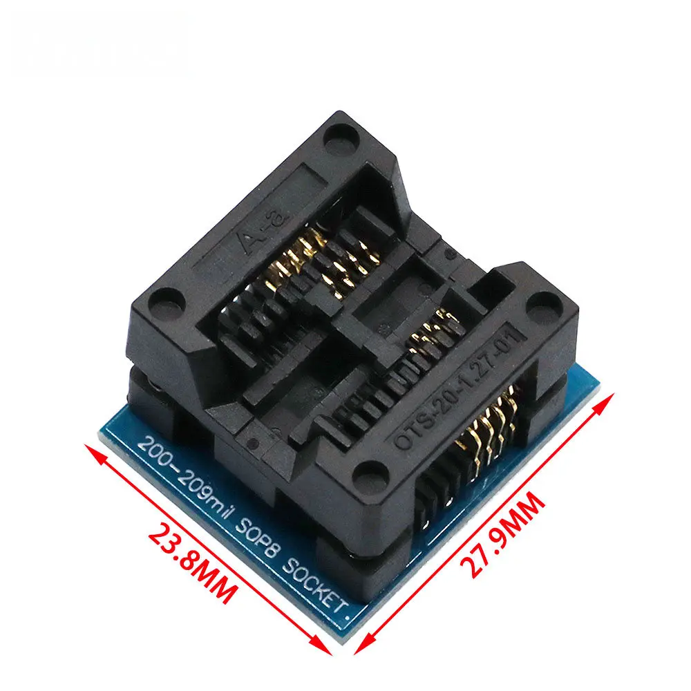 SOP16 to DIP8 Adapter+SOP8 150mil 200mil 208mil 209mil Socket Suitable for EZP2010 EZP2013 CH341A TL866CS TL866A Programmer