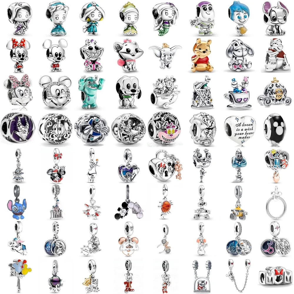 Diy Bead Fit Original 925 Sterling Silver Plated Cat Dog  European Charms Bracelet Jewerly Accessories Necklace Accessories