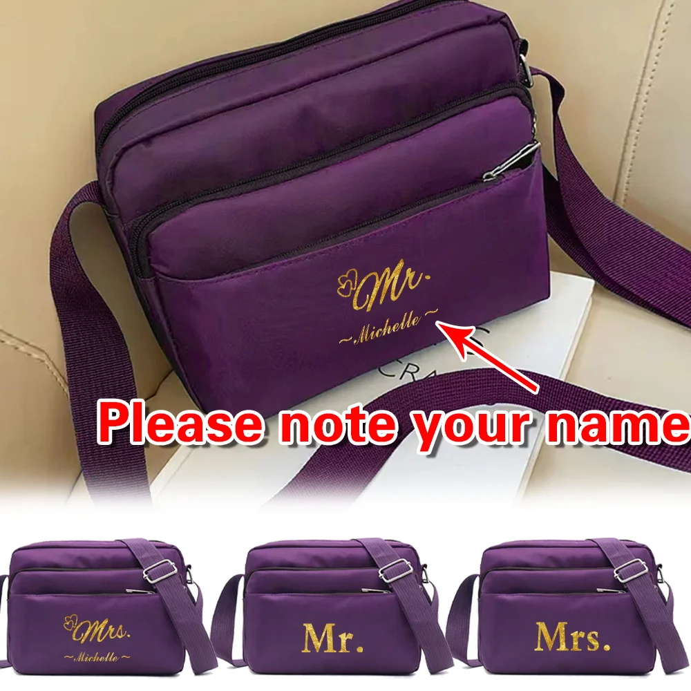 

Сумка через плечо на одно плечо с индивидуальным именем, дорожная сумка для телефона на открытом воздухе, простая и прочная сумка для хранения