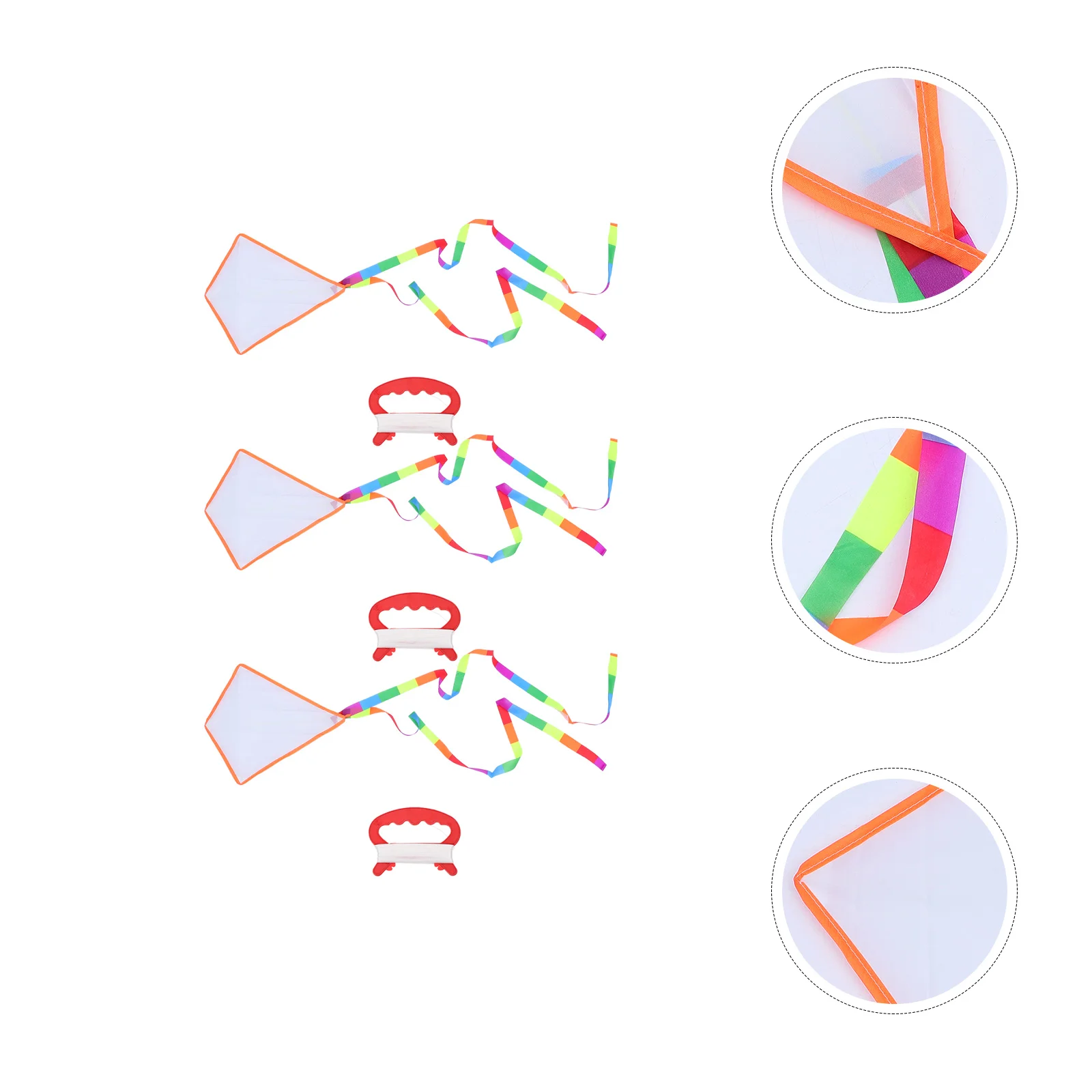 3 sets onderwijs blanco vlieger met draaibare lijn buitenspeelgoed voor kinderen eenvoudig doe-het-zelf volwassen speelgoed