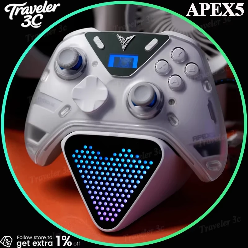 Original Flydigi APEX5 Series Wireless Bluetooth Gaming Controllers Power Feedback ELITE With Chagring Dock Staion Gamepad PC