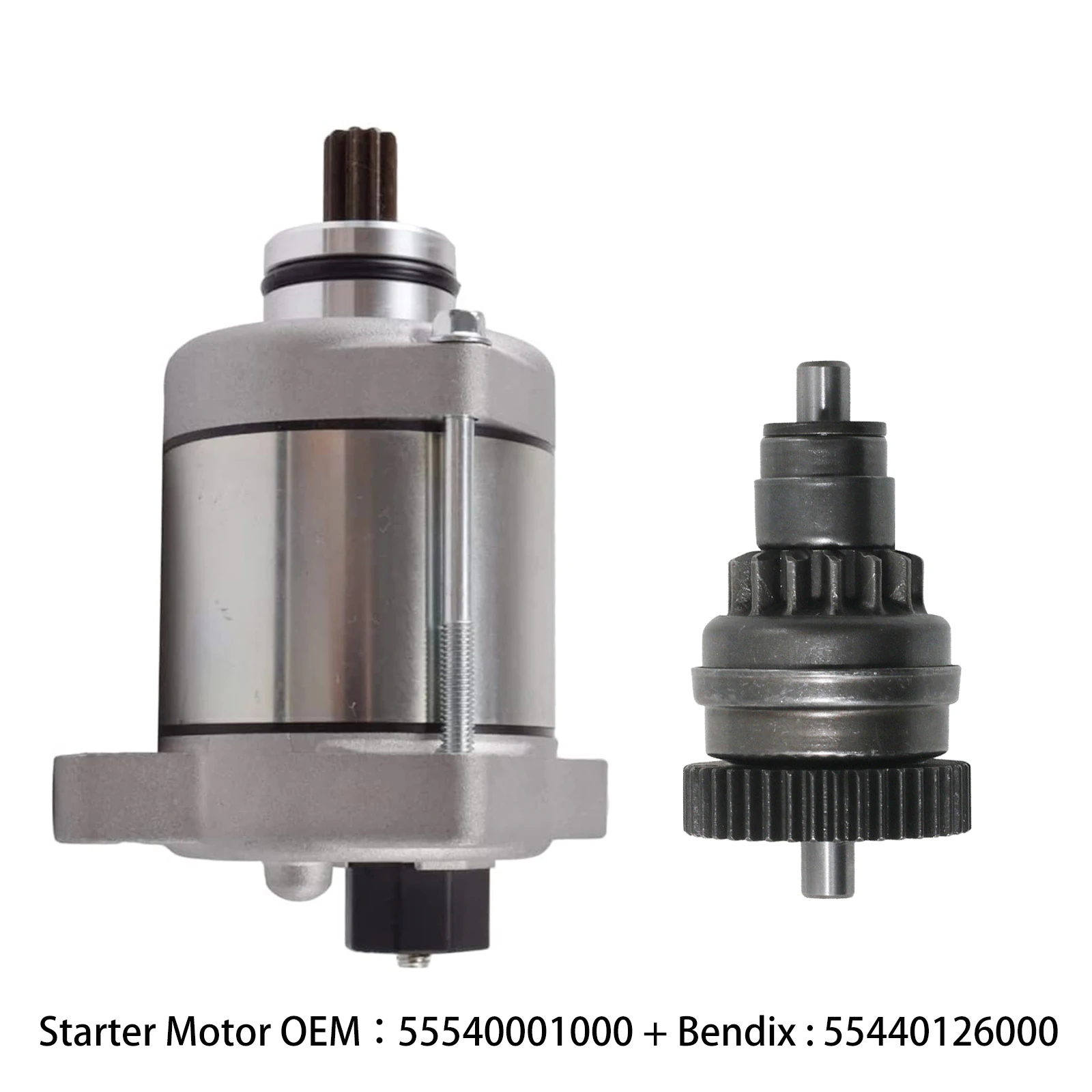 Motor de Partida e Bendix para Motocicletas KTM 250 300 EXC XC XC-W Husqvarna TE300 TE250 TX300 TE250i TE300I 2017-2023