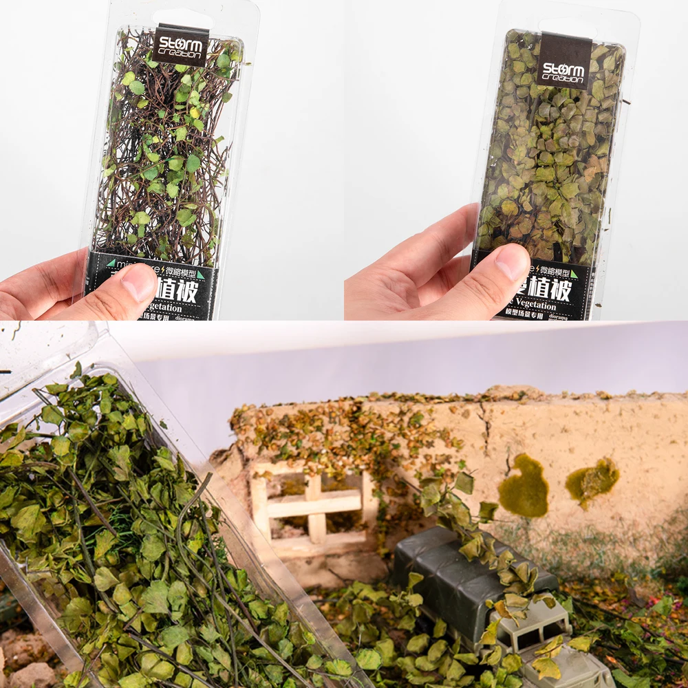 Vine Vegetation Simulation Model DIY Sand table Handcrafted Scene Ivy Model Miniature Scene Modification Materials 1box