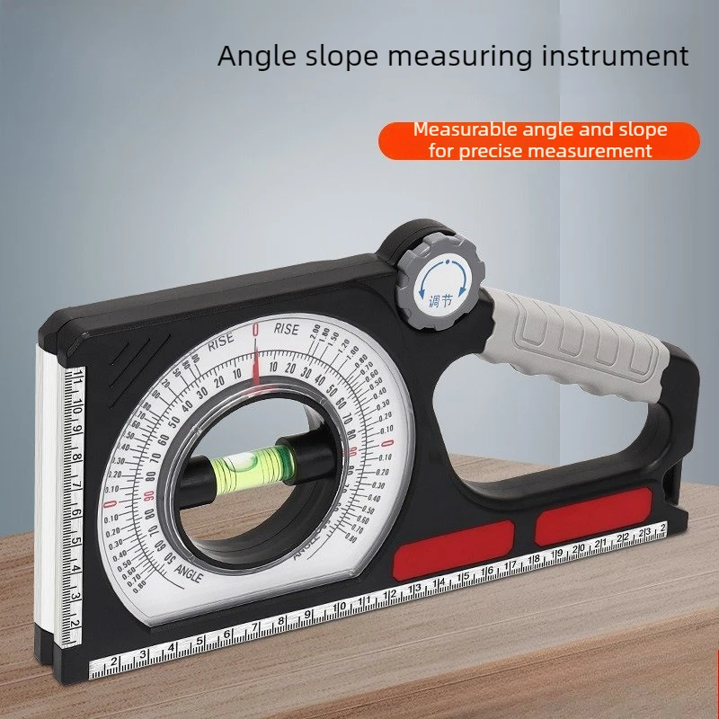 Engineering Slope Ruler Magnetic Gradient Measuring Tool with Clear Scale for Pipe Construction Indoor Decoration Work