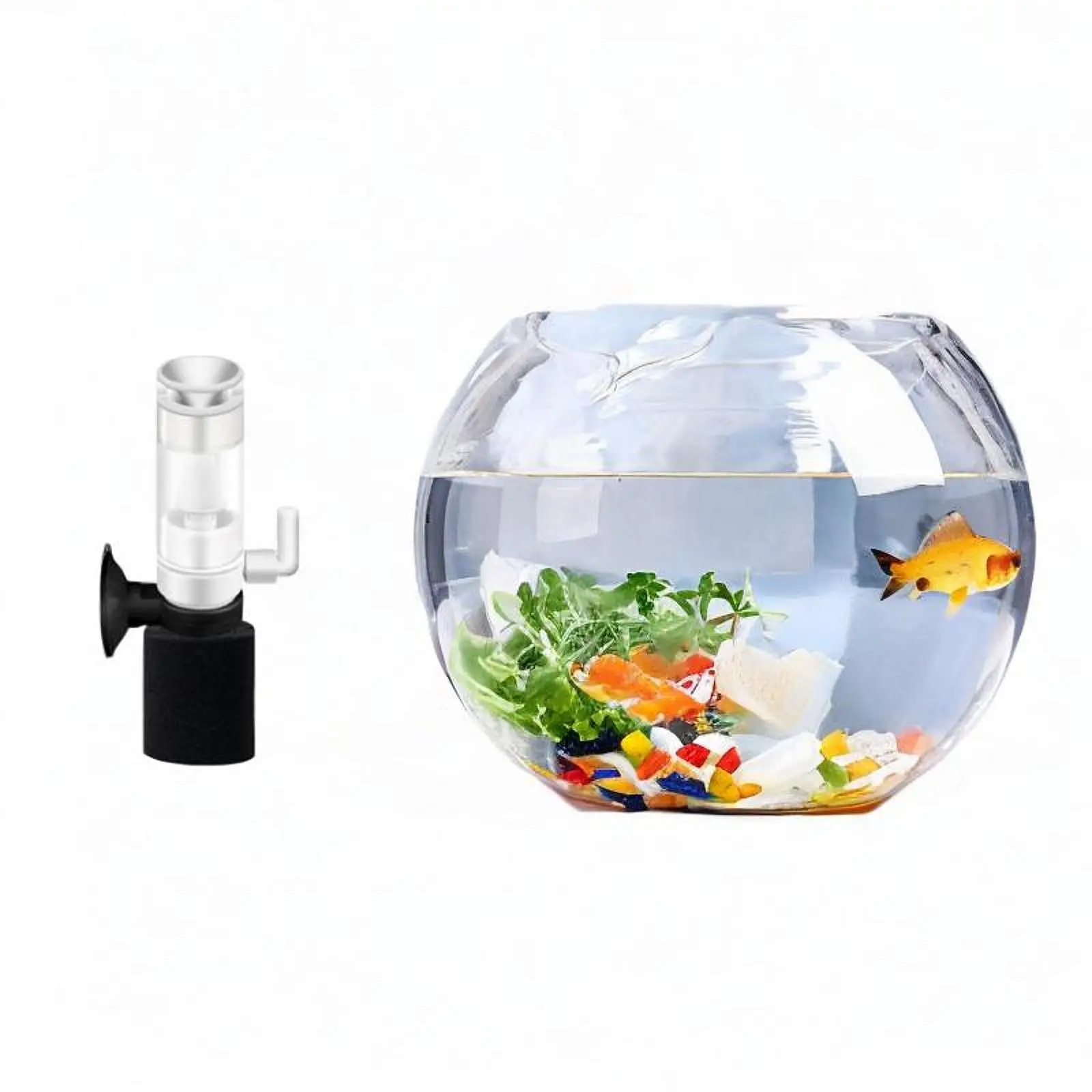 Aquarium Filter Internal Pump Mini Sponge Efficient Oxygen Purifier for Small Fish Tank Home Use