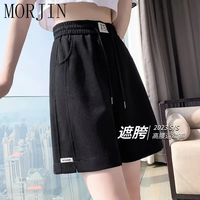 Fashion Brand Japanese Style Large Size Casual Beach Fifth Pants Women's Summer New Versatile Elastic Student Middle Pants Sport