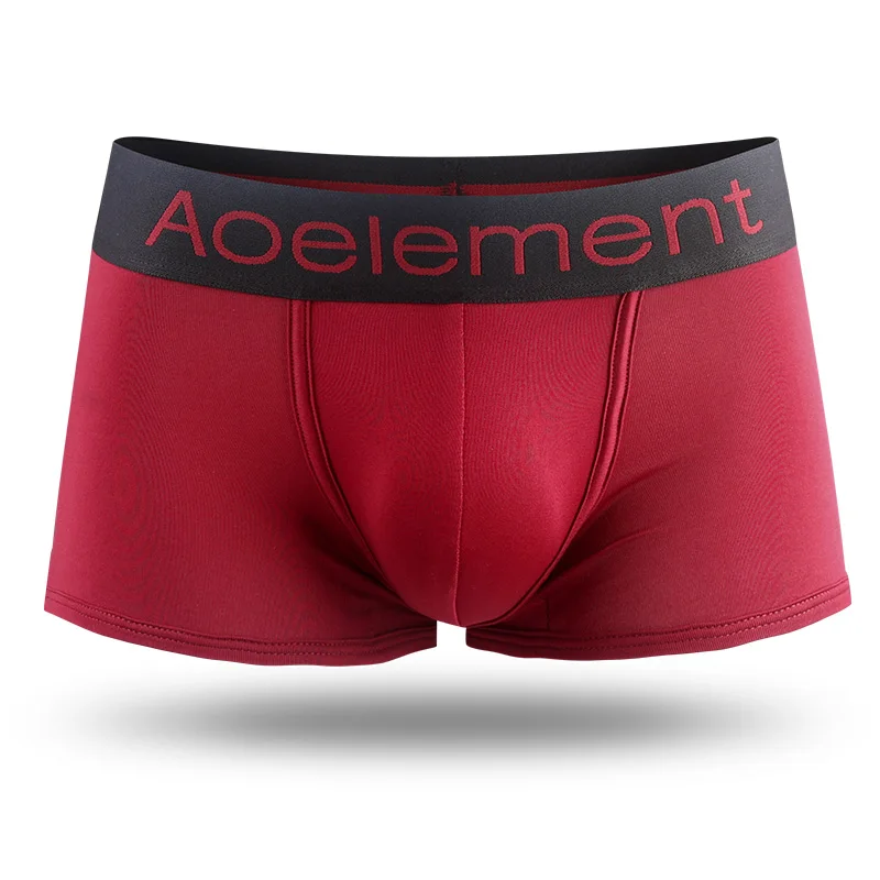 Men's underwear summer new ice silk boxers one piece underwear men breathable cool boxers underpants