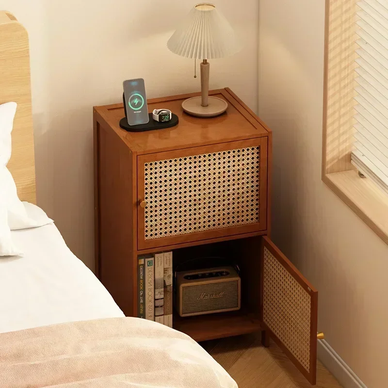 Bedside Table Storage Rack, Small Household Bedroom Bedside Cabinet Alternative, 2024 New Model, Simple And Modern For Rental Ro