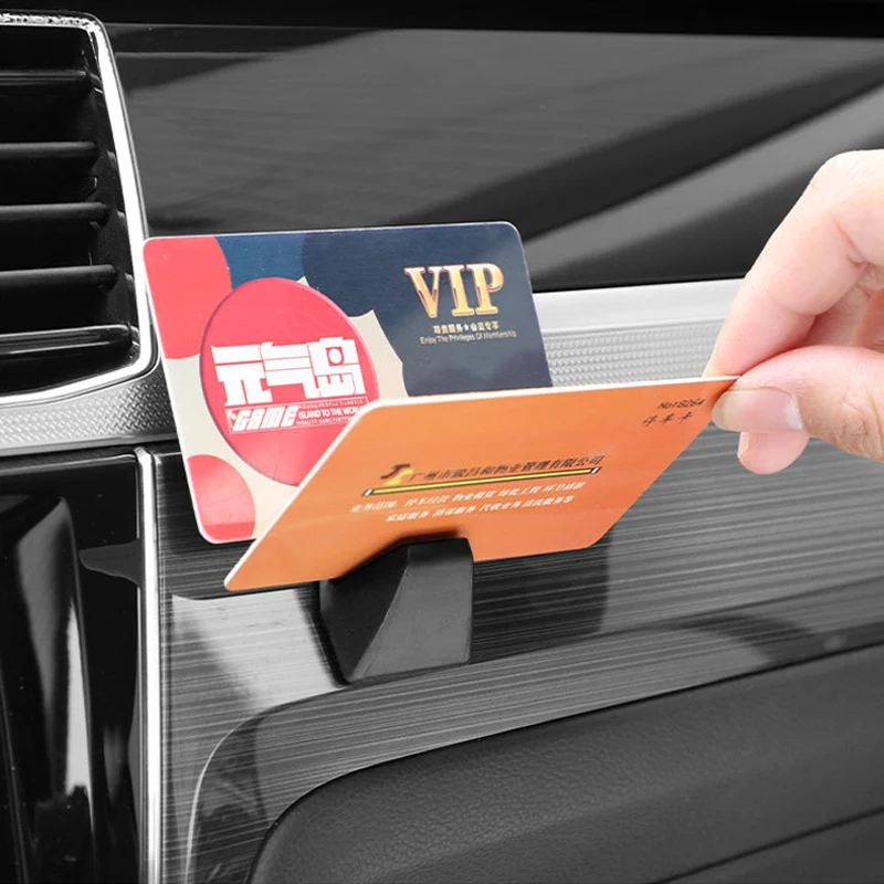 Clipe de cartão de estacionamento portátil para carro clipe rápido suporte clipes de carro para cartões cabos de dados recibos acessórios interiores