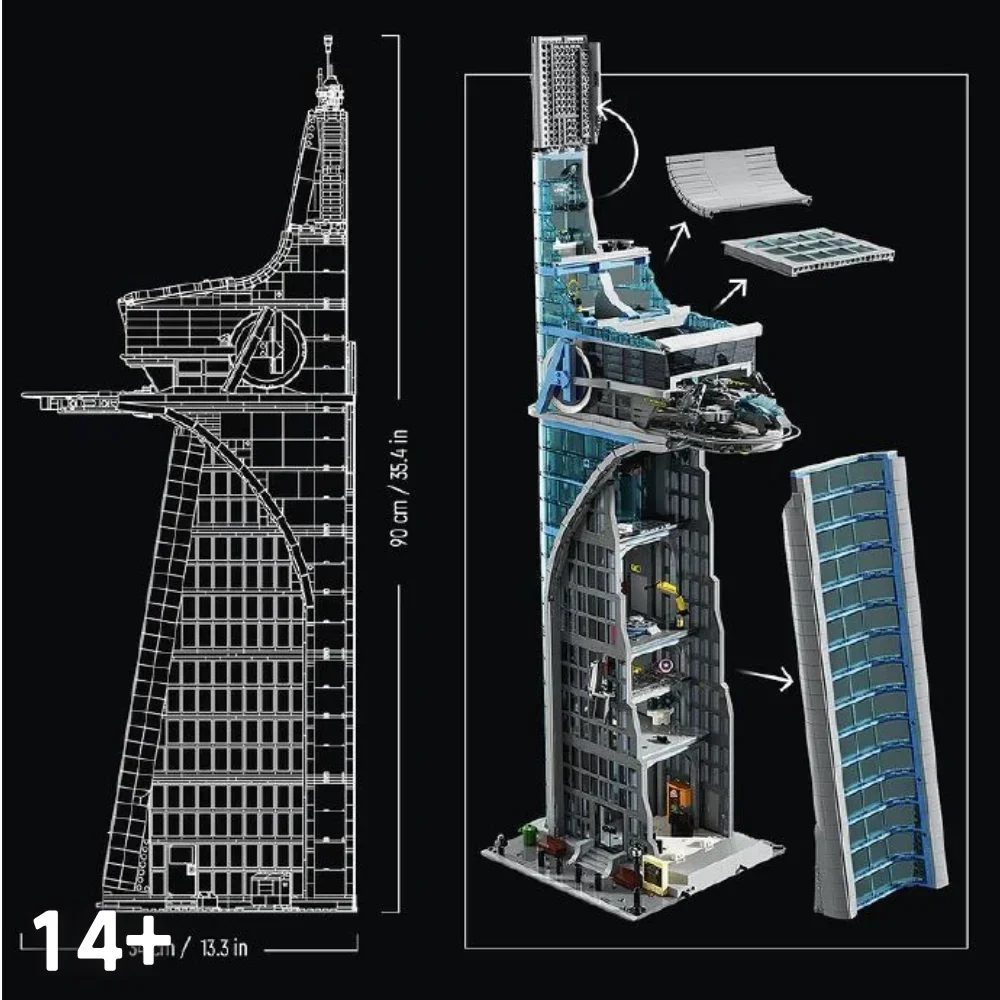 

New Tower Building Model Mold Building Blocks 5201Pcs Educational Toy Compatible Christmas Gift for Adults Kids