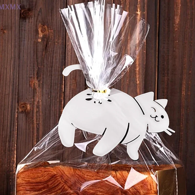 مضحك القط بعقب الخبز كليب ثلاثية الأبعاد حقيبة مطبوعة كليب حقيبة حامل الجدة أداة المطبخ لمحبي القط تخزين المواد الغذائية ديكور المنزل 1/2/3 قطعة #3