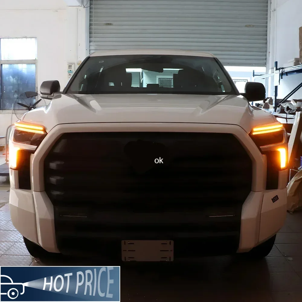 

Для Toyota Tundra Sequoia 2022-2023 обновление авто фары в сборе динамические светодиодные дневные ходовые огни автомобильные аксессуары