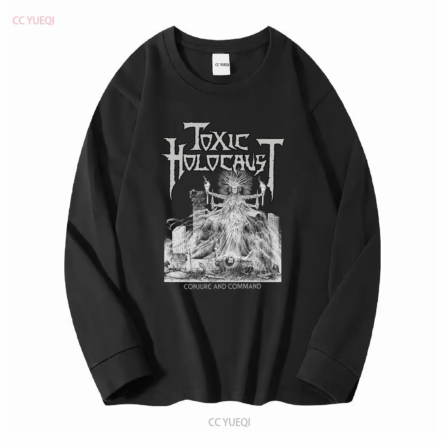 Toxic Holocaust Conjure And Command Retro Black T Shirt Size S 5XL vintage Washed fashion streetwear designer clothes Stretched