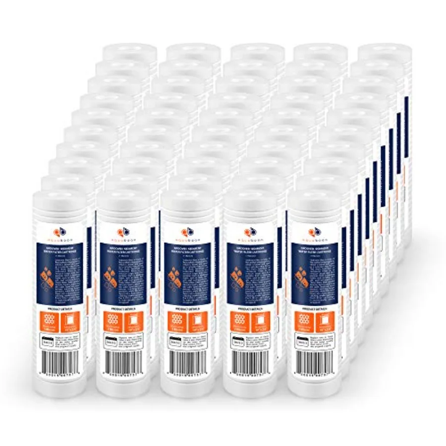 

Whole House 1 Micron 10 x 2.5 PP Grooved Sediment Water Filter Cartridge Replacement Compatible with AP110 WHKF-GD05 CFS110 P5