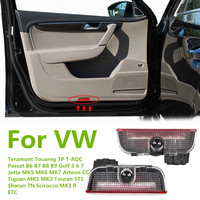 2X For VW Touareg Golf 5 6 7 Jetta MK6 MK7 Passat B6 B7 B8 B9 LED Car Door Logo Projector Welcome Ghost Shadow Light Accessories