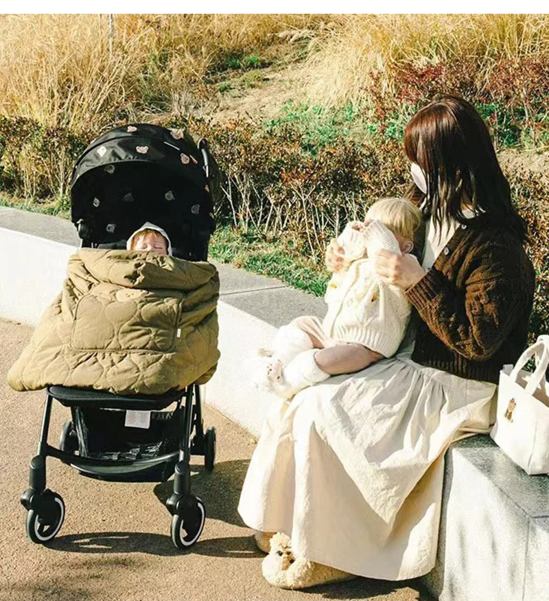 Mit kapuze Decke für Baby Kinderwagen Neugeborenen Swaddle Wrap Warme Babytrage Sling Abdeckung Säuglings Mantel Cape Schlafen Quilt 80*85 cm – Detail 3