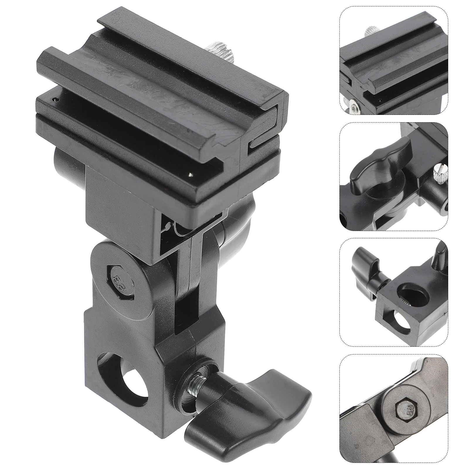 

Adjustable Flash Lamp Holder Bracket Photography Accessories Light Stand Adapter Floor Stand Abs Plastic Flash Bracket