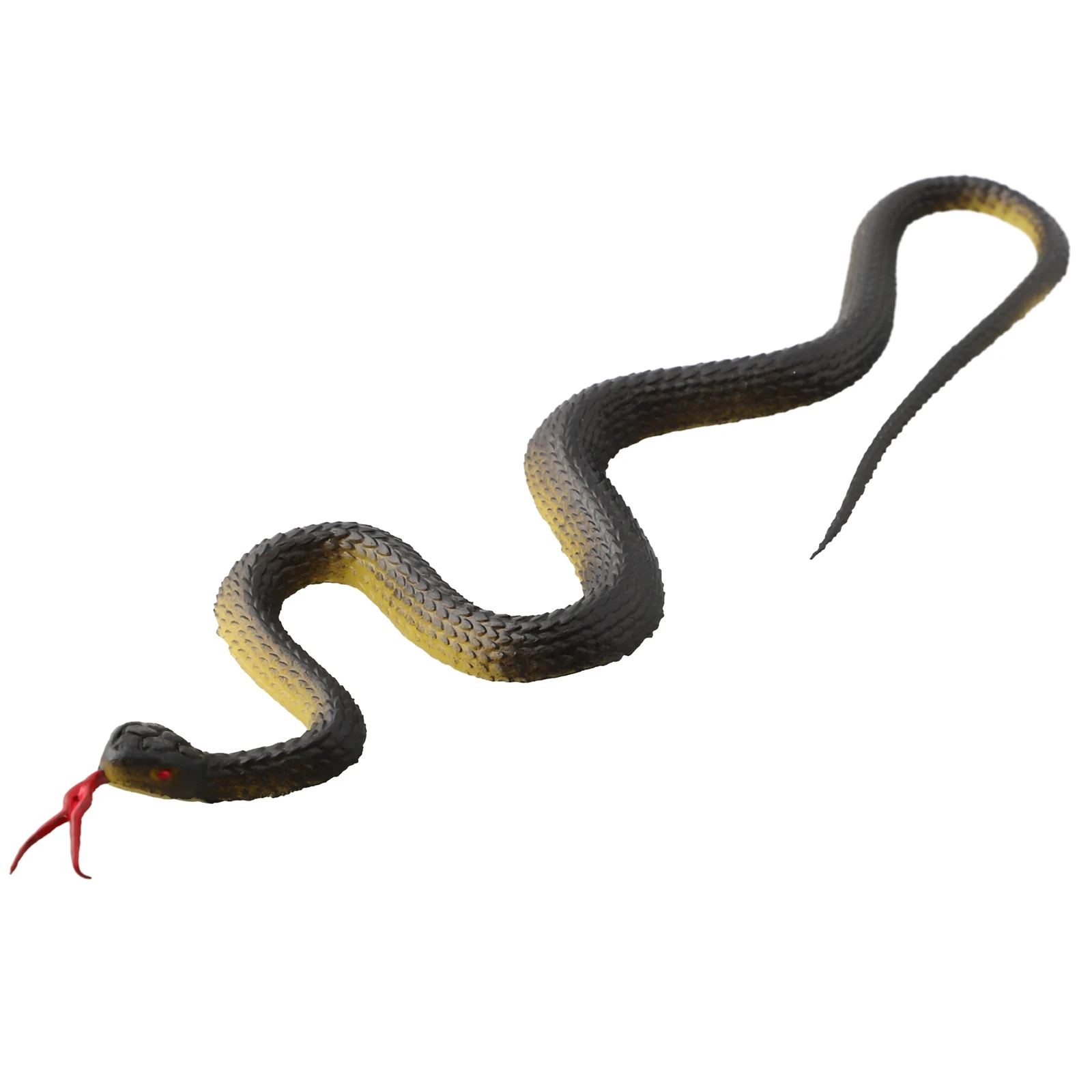 45 cm Gefälschte Realistische Gummi Spielzeug Schlange Simulation Anaconda Scary Halloween Zu Erschrecken Vögel Requisiten Streich Trick Spielzeug Zubehör – Detail 6
