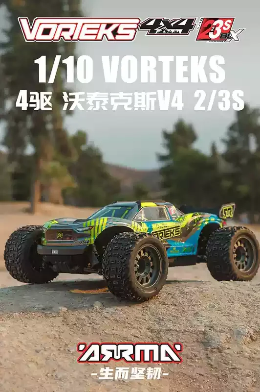 Nieuwe 1/10 Arrma Elektrische Afstandsbediening Apv Rc Outdoor Stunt Grote Vrachtwagen Speelgoed Auto Model Gift