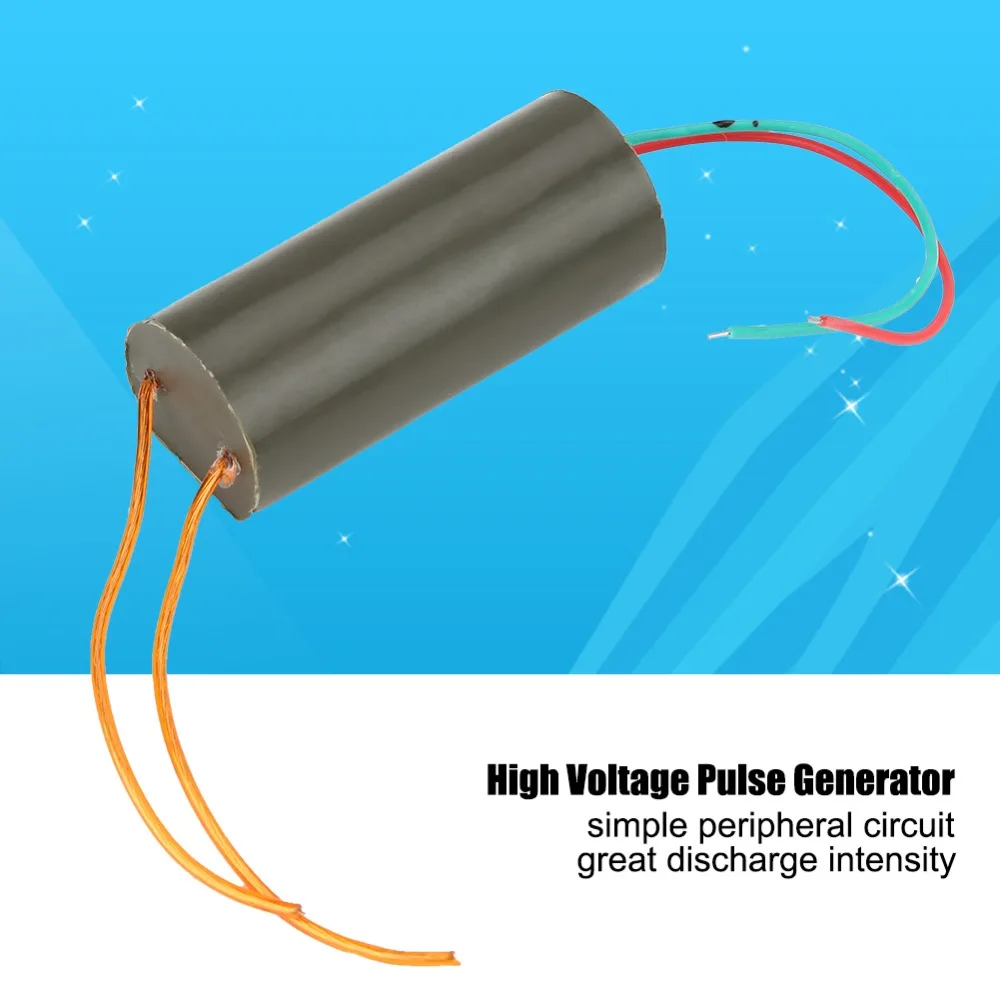DC 3-6V High Voltage Pulse Generator Battery Powered 400KV Arc Coil Module Efficient Boost Step Up Power Module