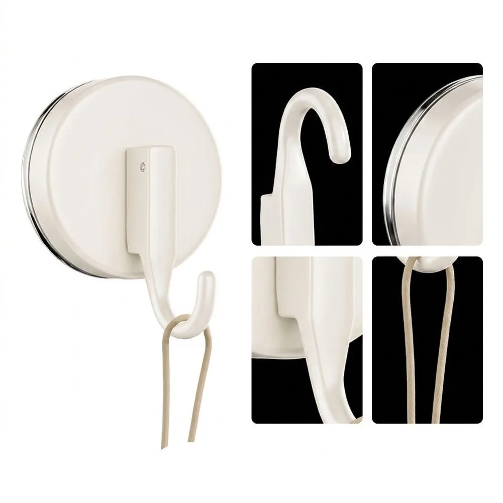 2 Pack Upgraded Suction Cup Wreath Hook for Doors and with Strong Vacuum Seal up to 6 lbs for All-Season Decor