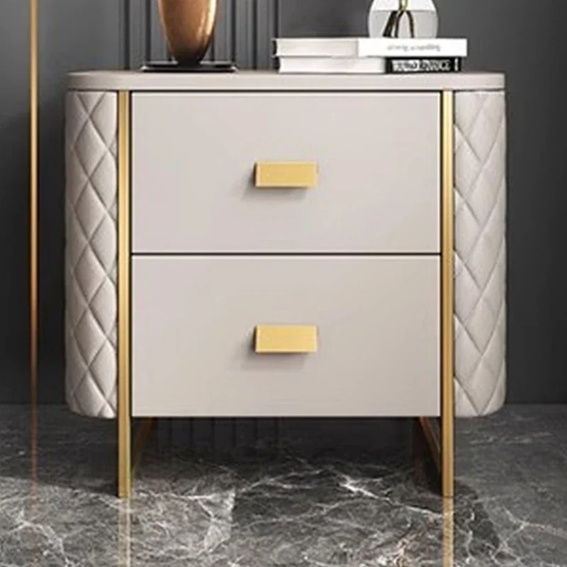 Drawer Storage Nightstand Nordic Bedroom Modern Designer Luxury Bedside Table Minimalist Wood Mesitas De Noche Hotel Furniture