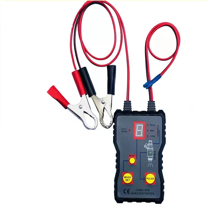 Automotive Cleaning Tool Kit Injector Flush Cleaner Professional Car Fuel Injector Tester Fuel System Scan Tool 4 Pluse Mode