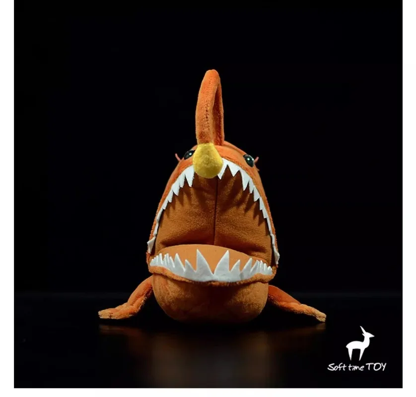 ZWY Original Realistic Anglerfish Plush Toy Unique Deep Sea Creature Stuffed Animal Lifelike Marine Life Collectible Gift