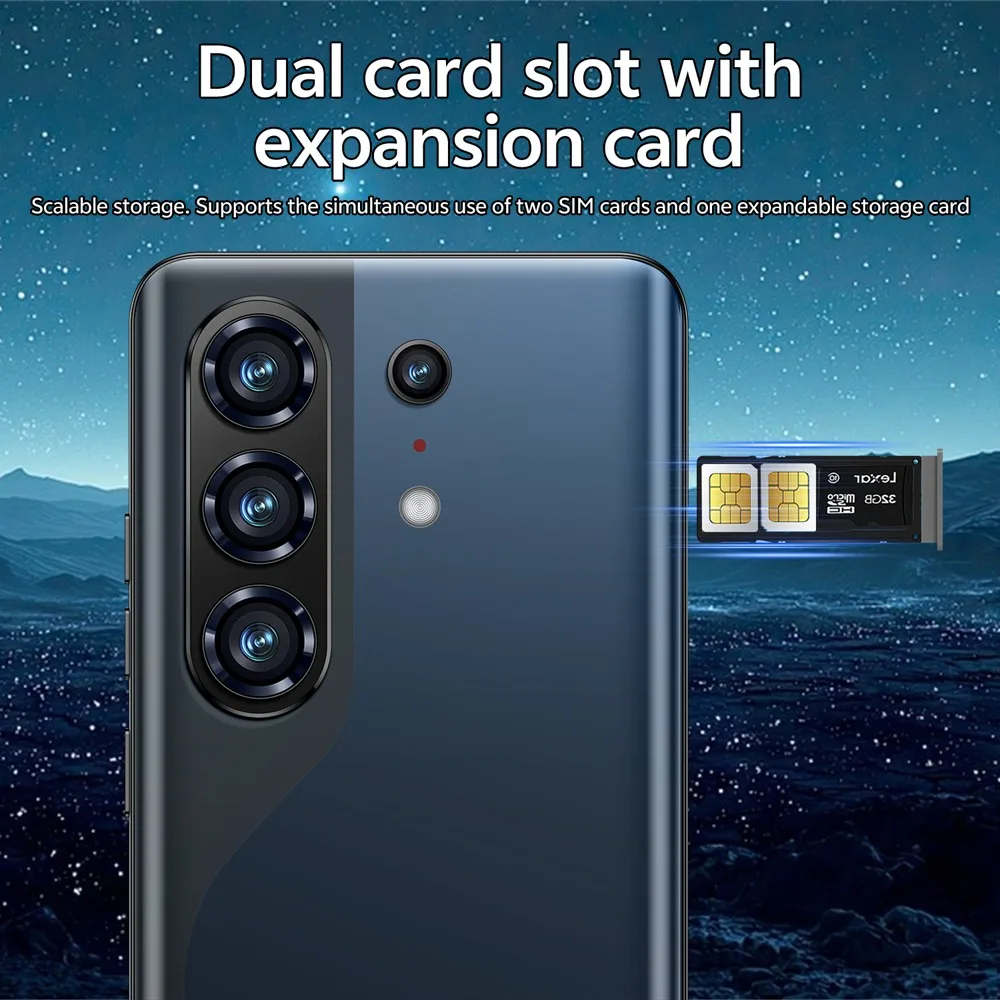 K-Touch High-quality C27 Ultra 8000mAh Smartphone 22GB+2TB Cell Phone 7.3HD Mobile Phones Android 15 5G Dual SIM 16+48MP Camera Cellphones