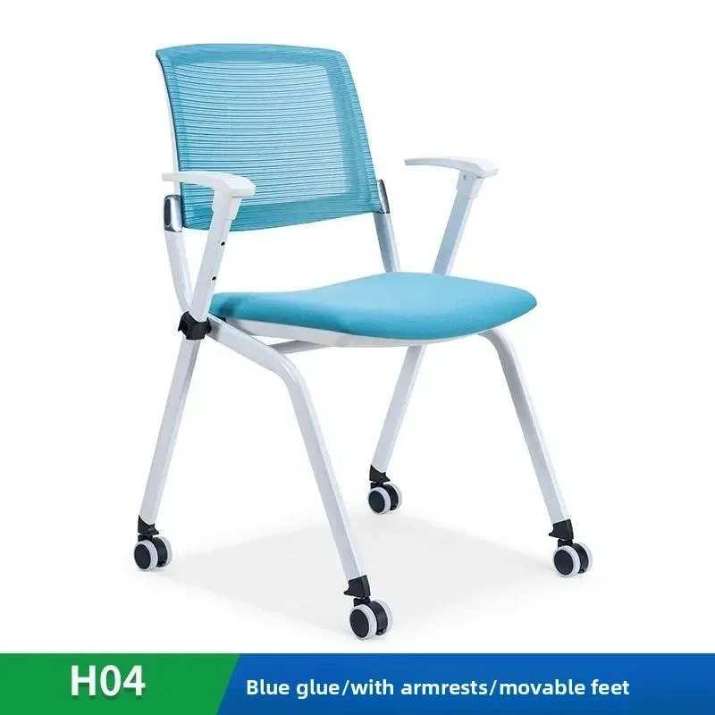 Simple Office Training Chair Training Room Table and Chair Integrated Stool with Writing Board Foldable Office Conference Chair