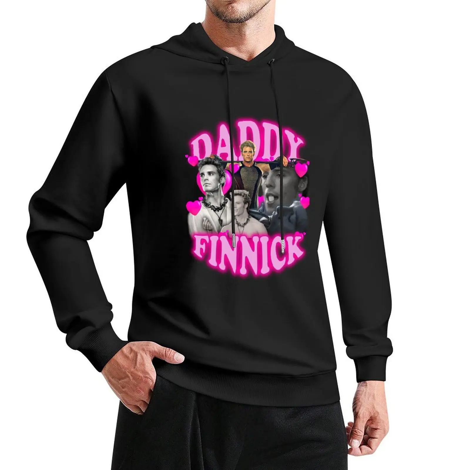 معطف رجالي بقلنسوة من Daddy Finnick ملابس كورية عصرية للرجال على الطراز الياباني بقلنسوة للرجال