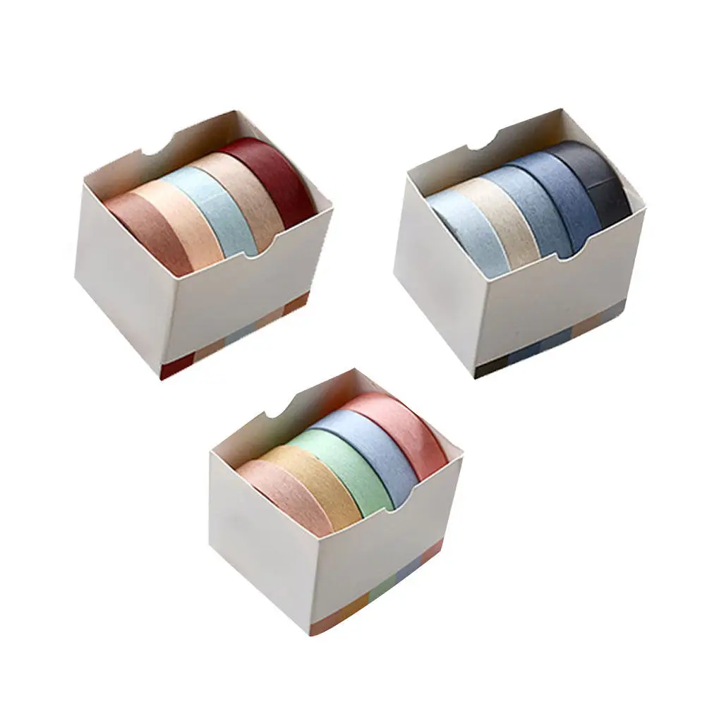 15 Rolls Washi Paper Tape Set Dusk Snow Colors Easy Peel Stick Remove Residue Creative DIY Craft Decoration Gift