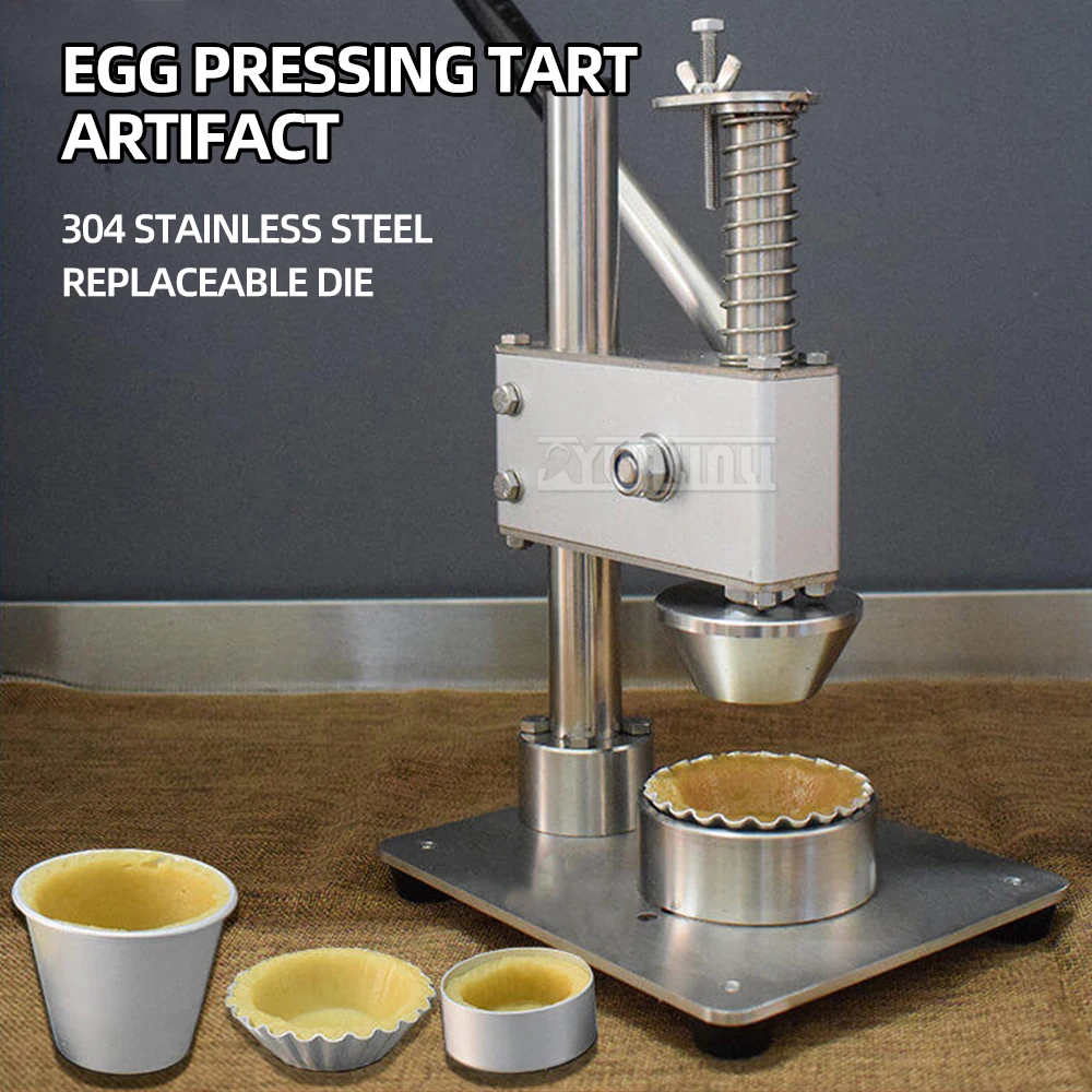 Commercial Manual Egg Tart Shape Machine Stainless Steel Baking Mould Tartlet Forming Machine
