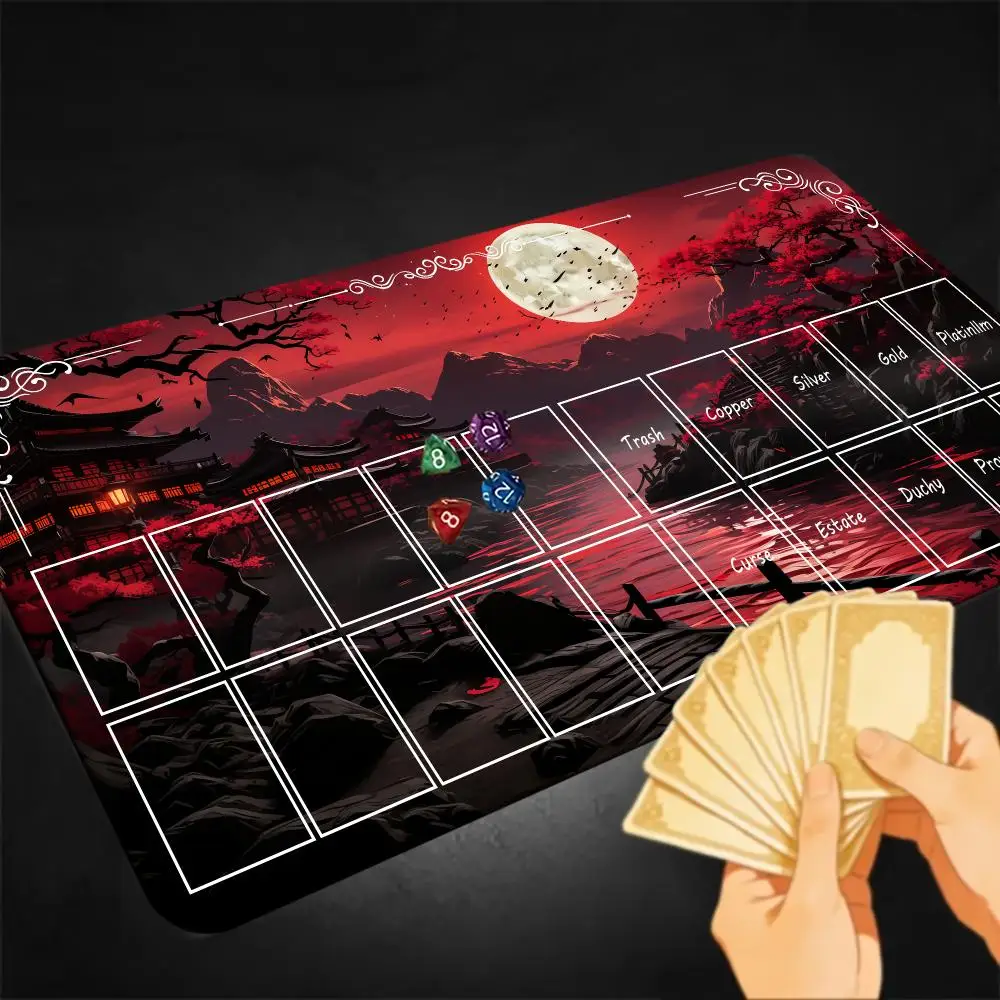 Sunset scenery14*24 Playmat Deskmat Compatible with Card Board Game For OCG TCG Unofficial Dominion Mat Gaming Accessories pads