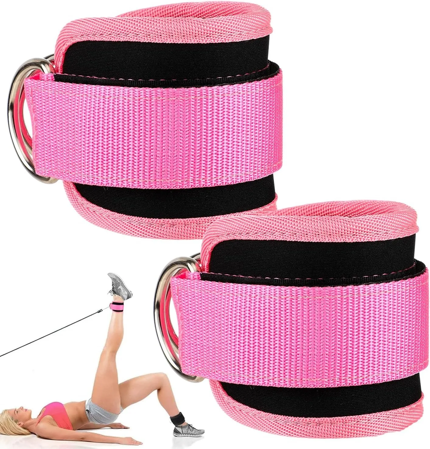 1pcs Ankle Straps for Cable Machines Cable Kick Back Ankle Straps Kickback Ankle Strap Ankle Resistance Bands Glute Kickback