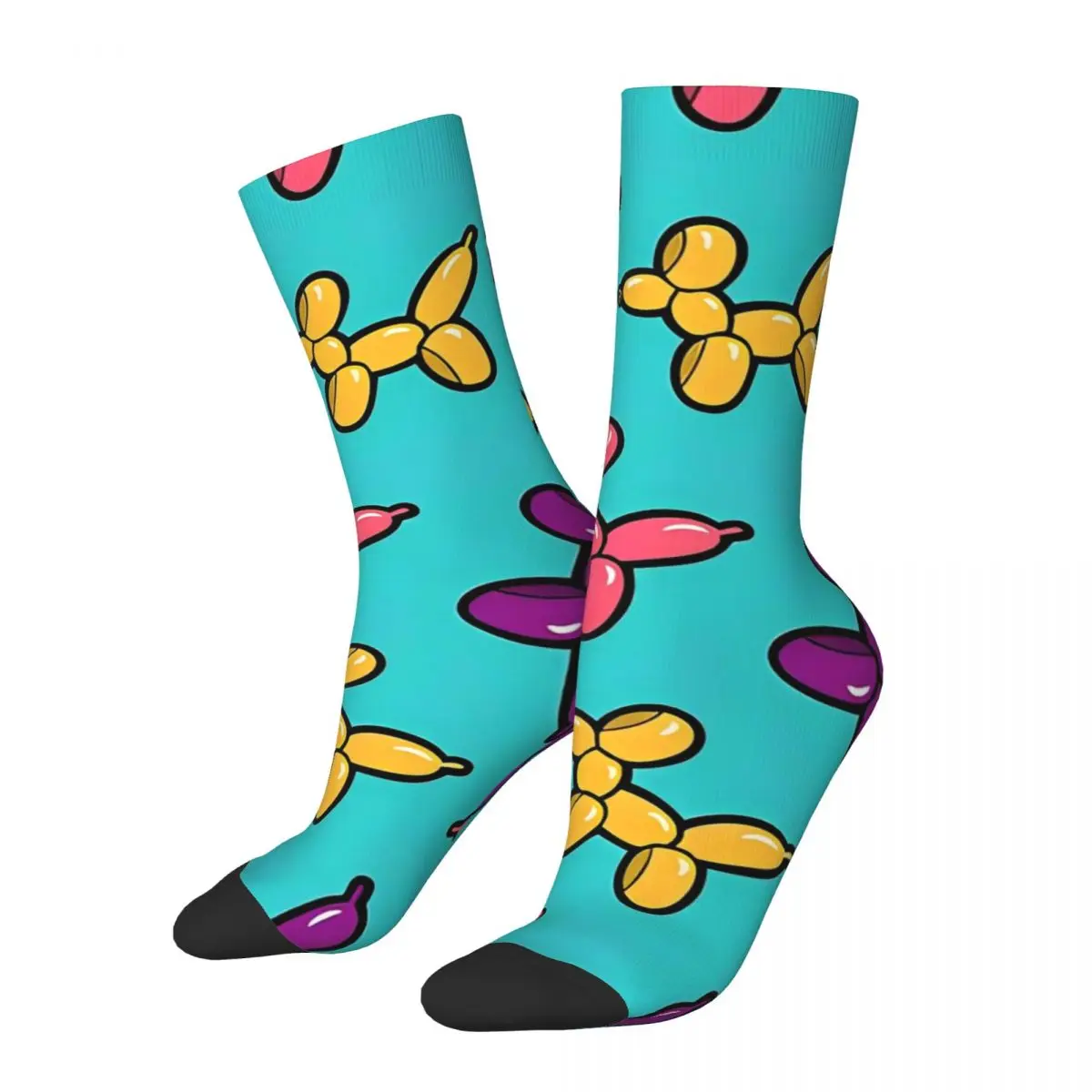 Balloon Dogs Socks Spring Animal Print Stockings Fashion Couple Warm Soft Socks Design Outdoor Sports Non Slip Socks